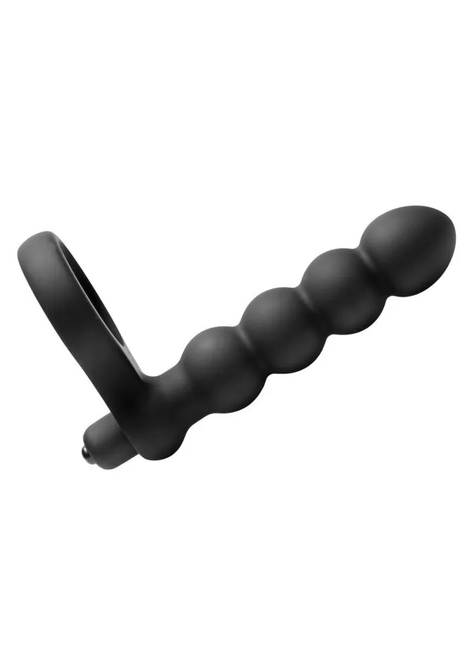 Frisky Double Fun Cock Ring with Double Penetration Vibrator Frisky Male Sex Toys