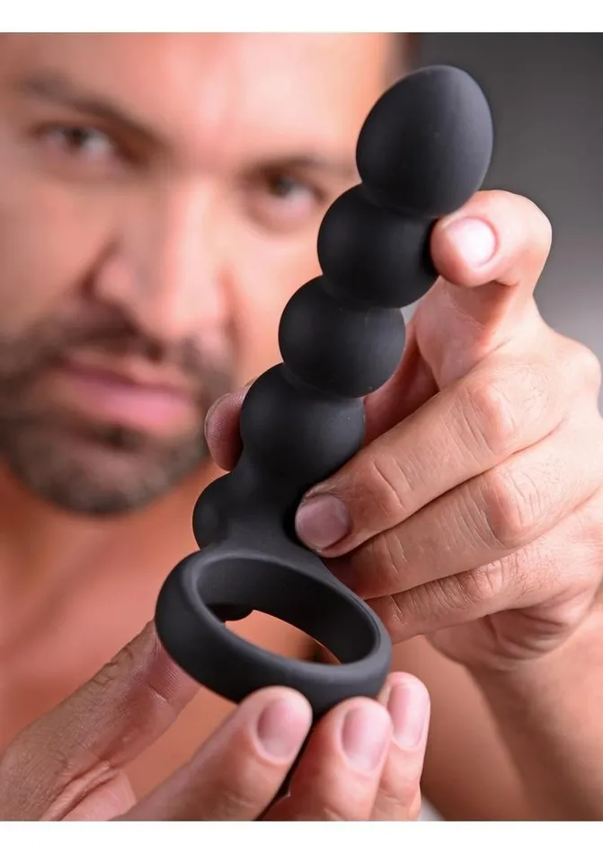 Frisky Double Fun Cock Ring with Double Penetration Vibrator Frisky Male Sex Toys