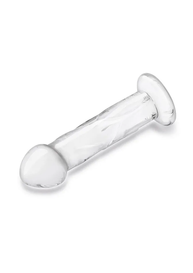 Glas Dildos Glas Dildo Glass with Veins and Flat Base