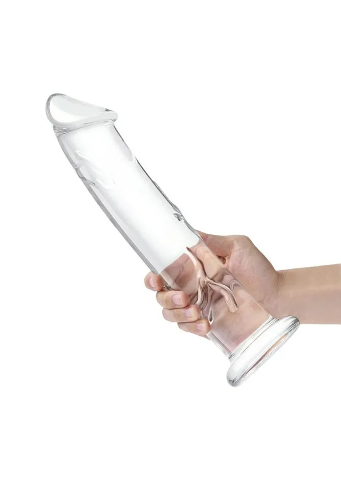 Glas Dildos Glas Dildo Glass with Veins and Flat Base