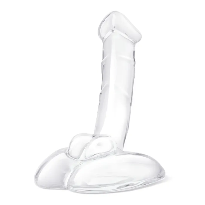 Glas Dildos Glas Rideable Standing Cock Glass Dildo With Stability Base Clear 75 Inch