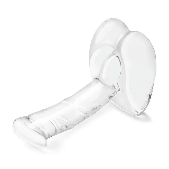 Glas Dildos Glas Rideable Standing Cock Glass Dildo With Stability Base Clear 75 Inch