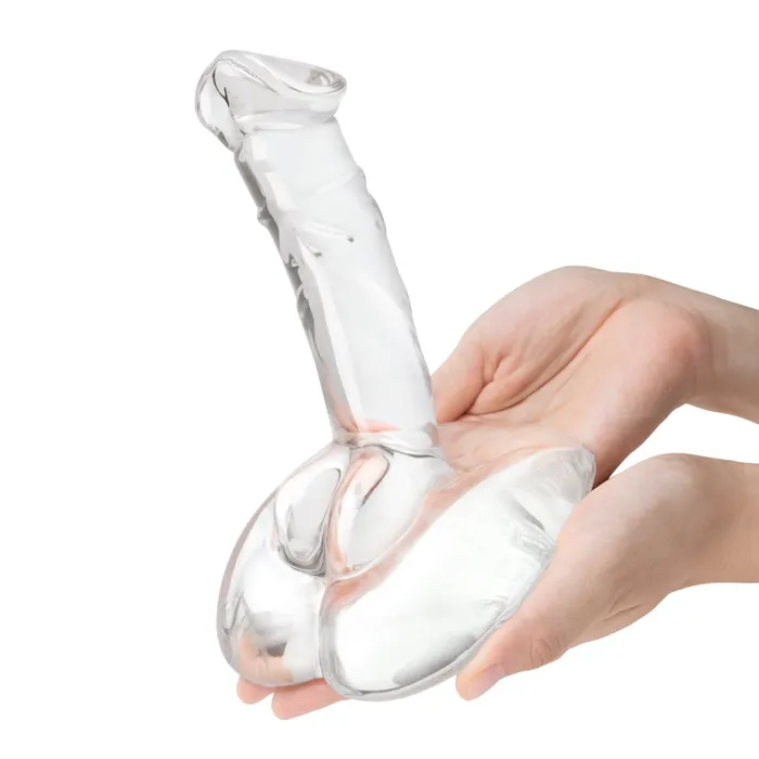 Glas Dildos Glas Rideable Standing Cock Glass Dildo With Stability Base Clear 75 Inch