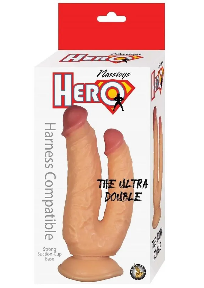 Hero Female Sex Toys Hero The Ultra Double Dildo with Suction Cup