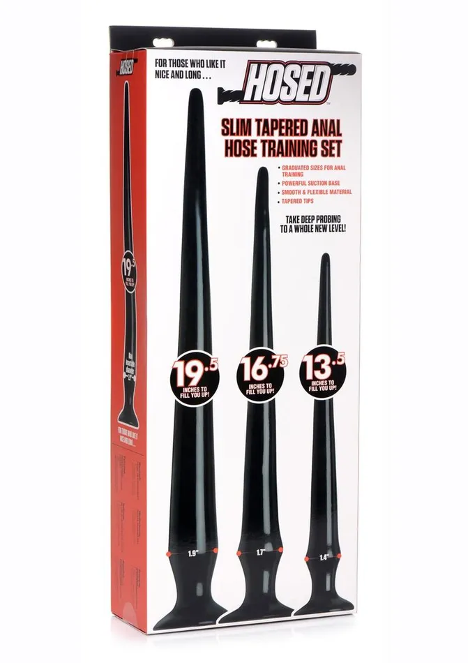 Hosed Slim Tapered Anal Hose Trainer Hosed Anal