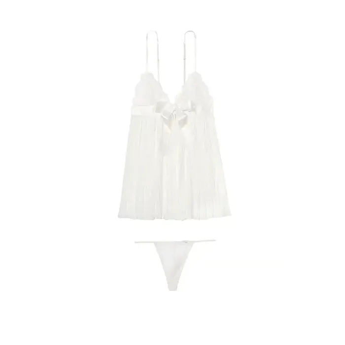 Inyarose Anal Pleated Lace Babydoll Set