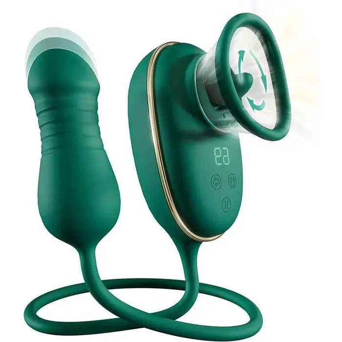 Inyarose Female Sex Toys 3in1 Dual Head Tongue Clitoris Vibrator