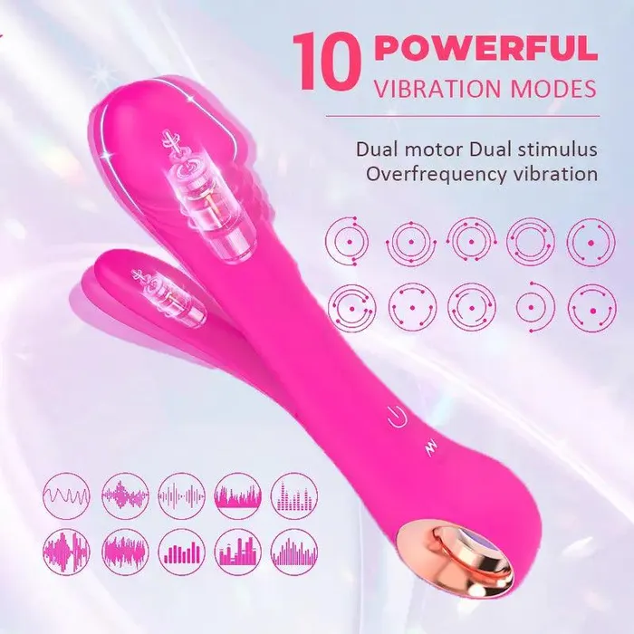 Inyarose Female Sex Toys Split Flexible Clitoral Vibrator