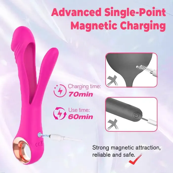 Inyarose Female Sex Toys Split Flexible Clitoral Vibrator