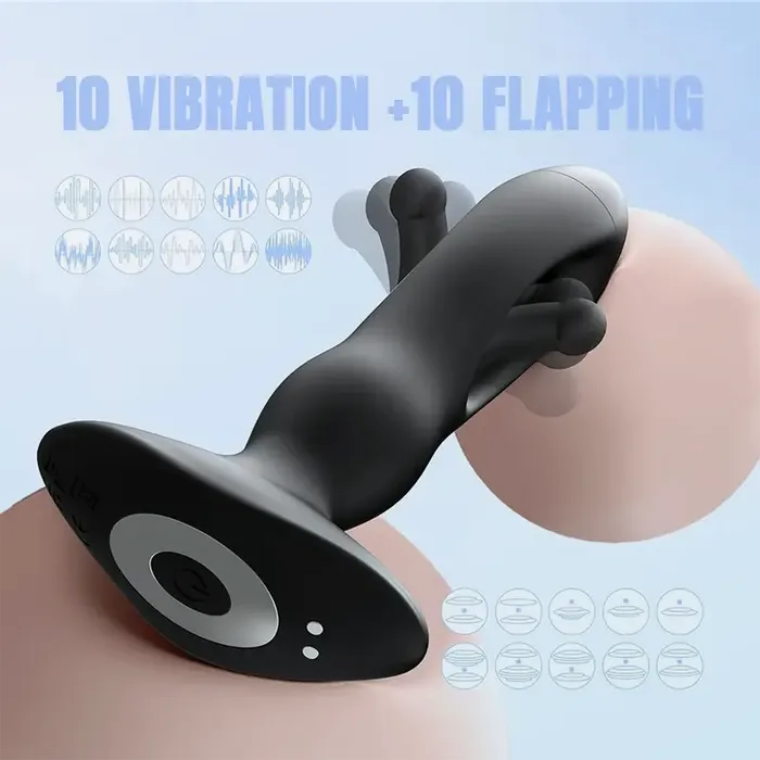 Inyarose Male Sex Toys Flapping Vibrating Remote Control Prostate Massager