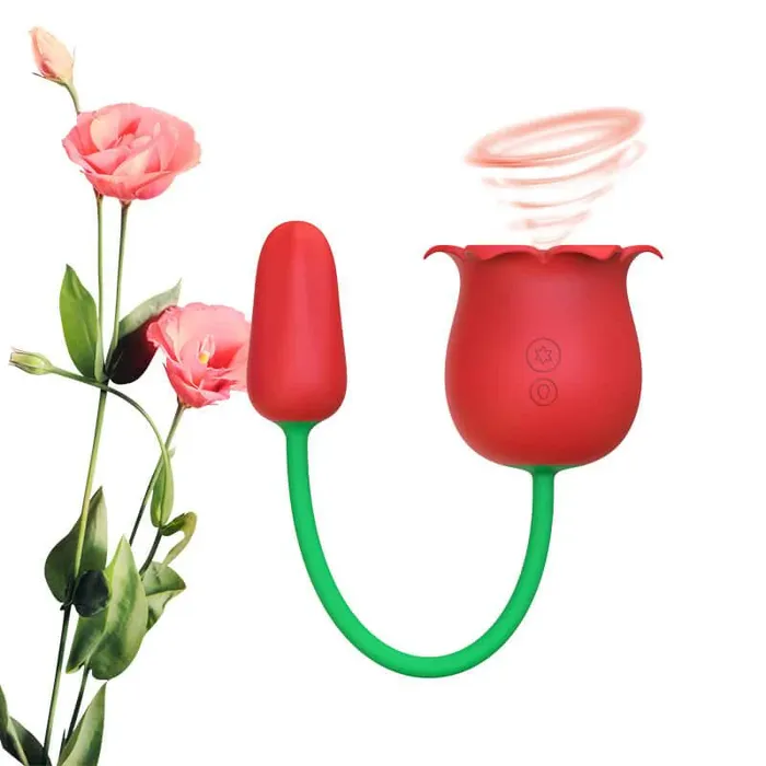 Inyarose Vibrators Rose Suction Bullet Pleasure Toy