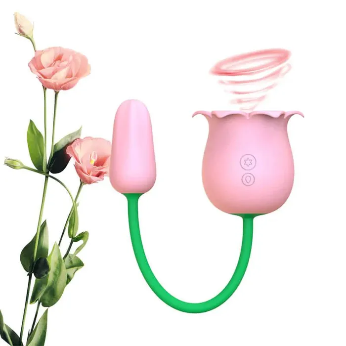 Inyarose Vibrators Rose Suction Bullet Pleasure Toy