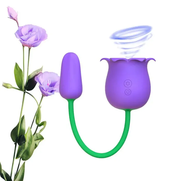Inyarose Vibrators Rose Suction Bullet Pleasure Toy