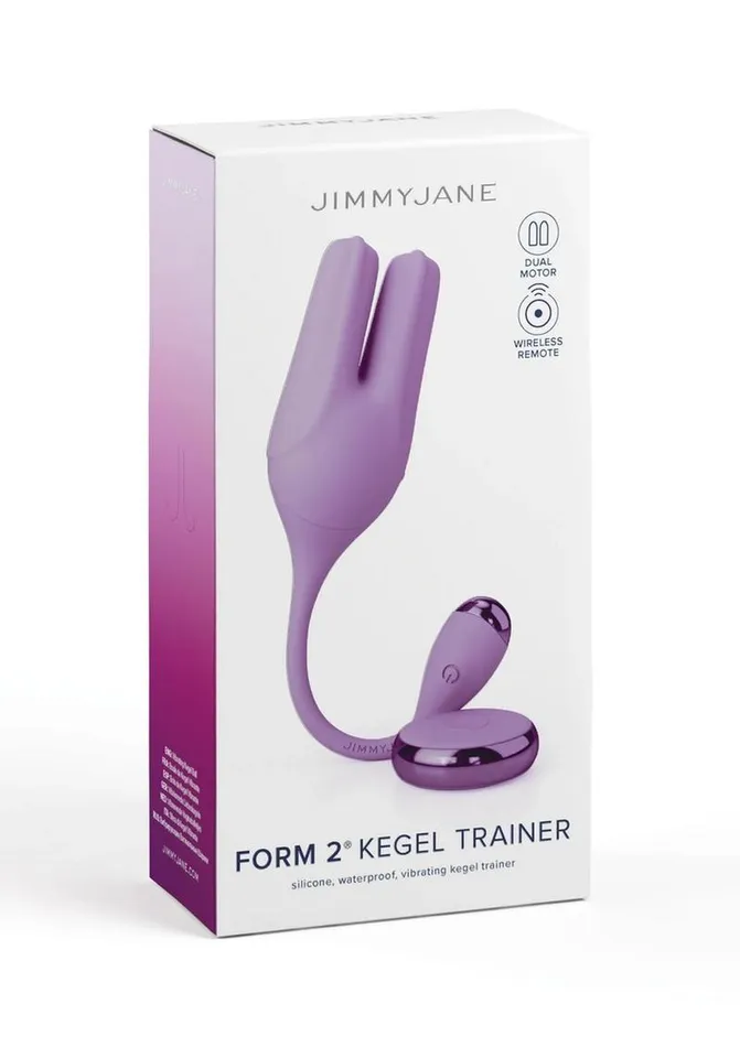 Jimmyjane Form 2 Kegel Rechargeable Silicone Stimulator with Remote Jimmyjane Female Sex Toys