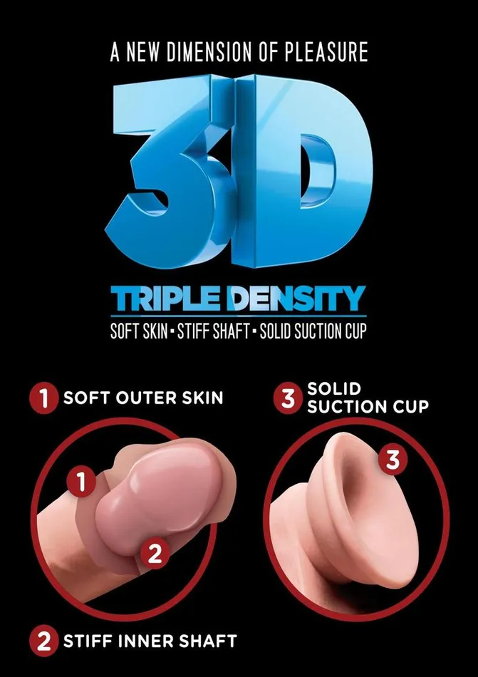 King Cock Plus Triple Density Double Penetrator Dildo King Cock Dildos