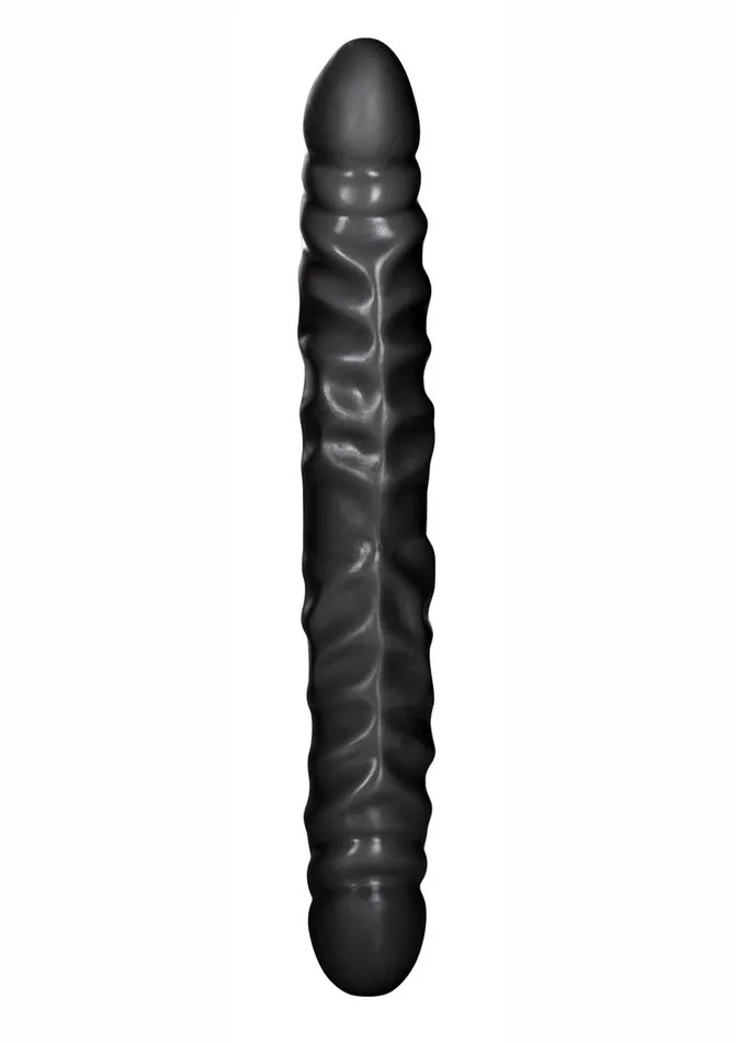 Lifelike Dongs Black Jack Veined Double Dildo Dildos