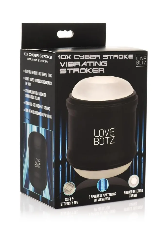 Lovebotz Male Sex Toys Lovebotz 10x Cyber Stroke Rechargeable Vibrating Stroker