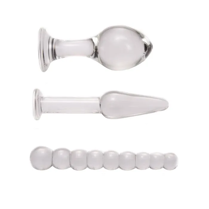 loveplugs Anal Transparent Anal Pyrex Glass Kit 3 Piece loveplugs Anal Transparent Anal Pyrex Glass Kit 3 Piece