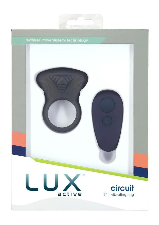 Lux Active Male Sex Toys Lux Active Circuit Rechargeable Silicone Cock Ring with Remote Control