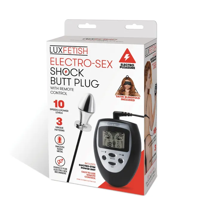 Lux Fetish Anal Lux Fetish Electro Sex Shock Butt Plug Silver