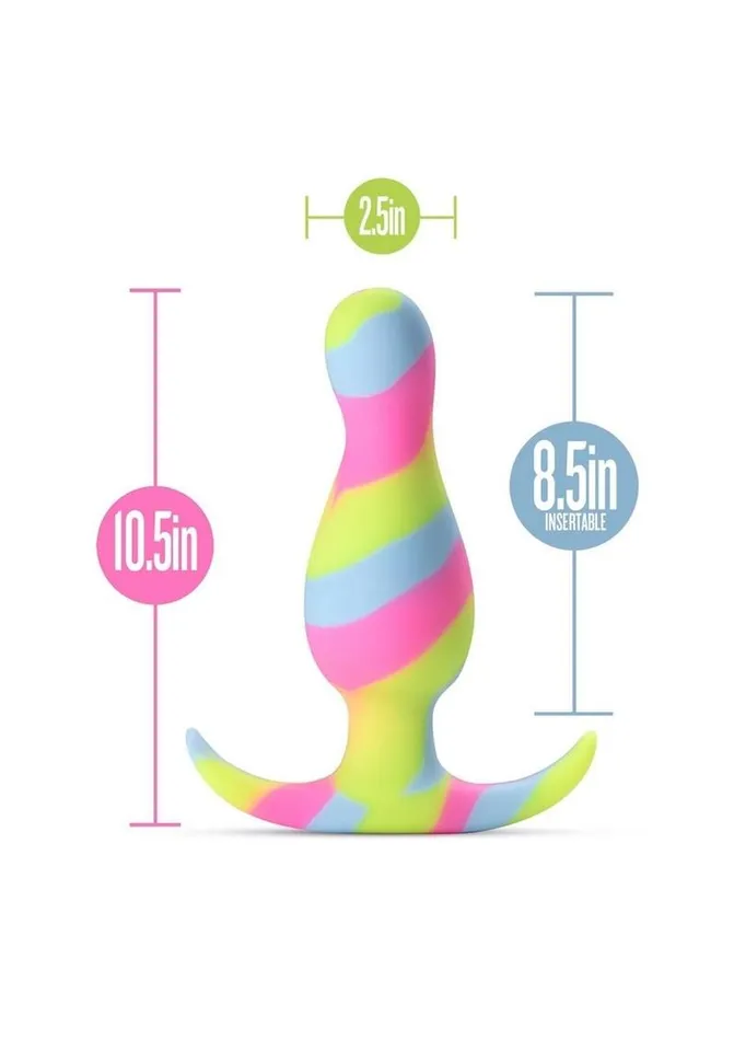 Male Sex Toys Avant Kaleido Lime Silicone Anal Plug Avant