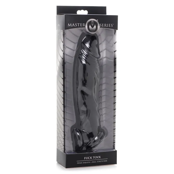 Male Sex Toys Master Series Master Series Fuck Tool Penis Sheath And Ball Stretcher Black Male Sex Toys Master Series Master Series Fuck Tool Penis Sheath And Ball Stretcher Black