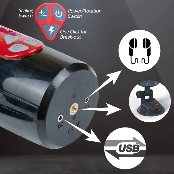 Male Sex Toys mysite Free telescopic male masturbation cup that rotates into a vaginal vibrator