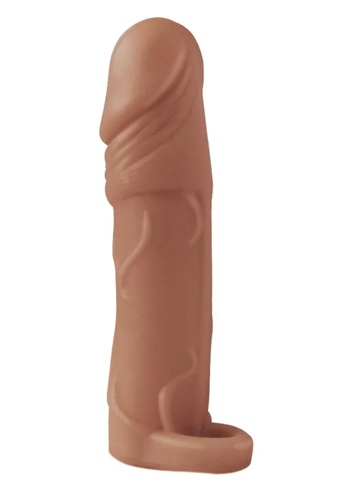Male Sex Toys Natural Realskin Vibrating Penis Extender with Scrotum Ring Natural Male Sex Toys Natural Realskin Vibrating Penis Extender with Scrotum Ring Natural