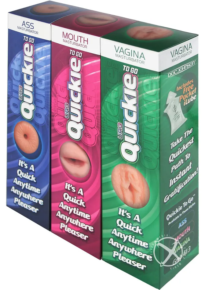 Male Sex Toys Quickies to Go Ultraskyn Masturbator Display Mouth Pussy Butt Doc Johnson Male Sex Toys Quickies to Go Ultraskyn Masturbator Display Mouth Pussy Butt Doc Johnson