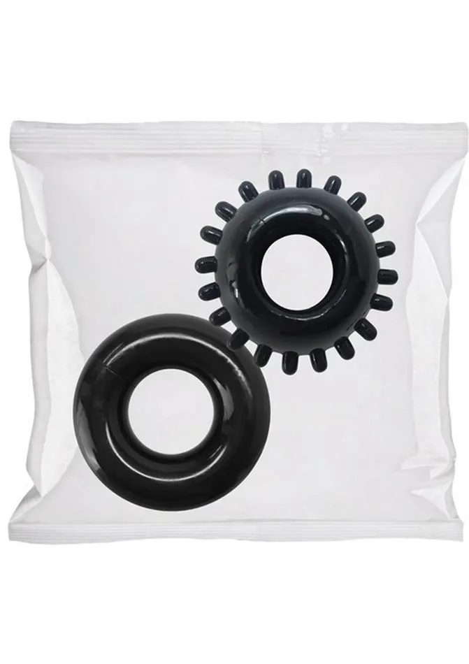Male Sex Toys Rock Solid Rock Solid Cock Ring Set 2Pack Bulk Refill