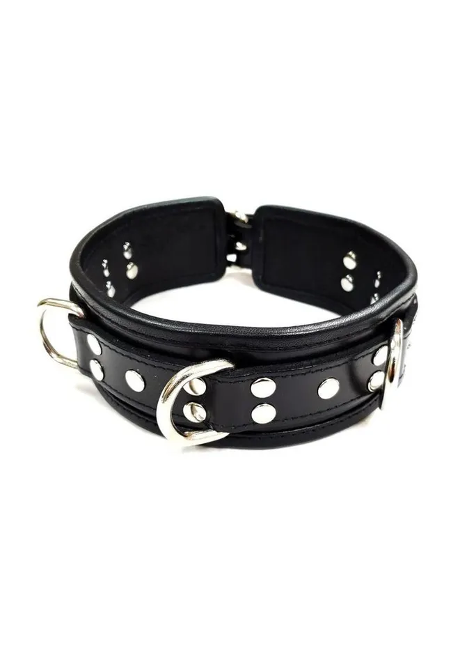 Male Sex Toys Rouge Rouge 5 D Ring Leather Collar