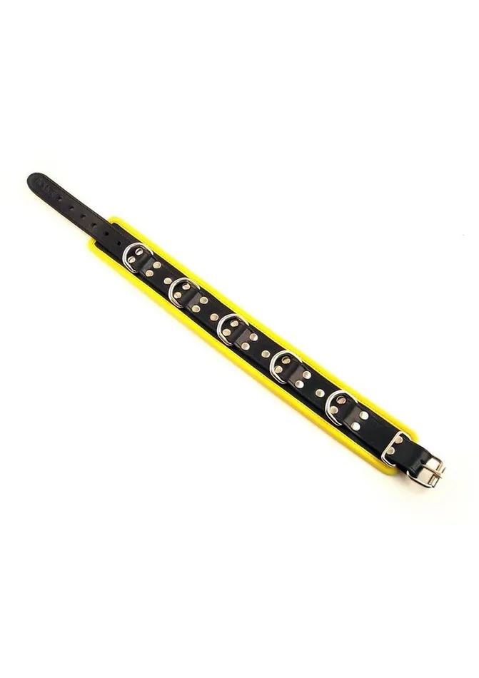Male Sex Toys Rouge Rouge 5 D Ring Leather Collar