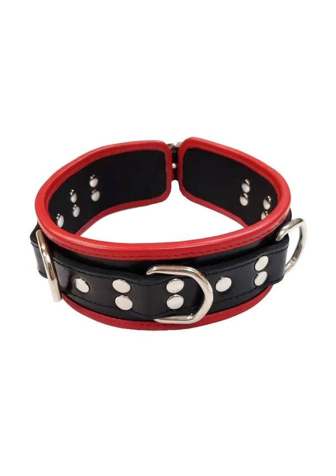 Male Sex Toys Rouge Rouge 5 D Ring Leather Collar