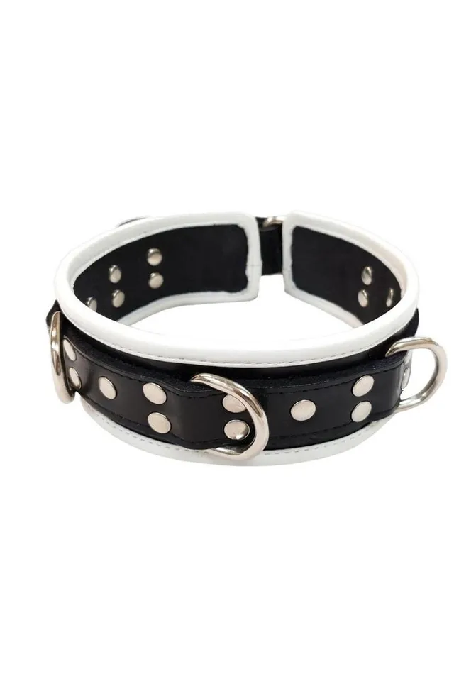 Male Sex Toys Rouge Rouge 5 D Ring Leather Collar