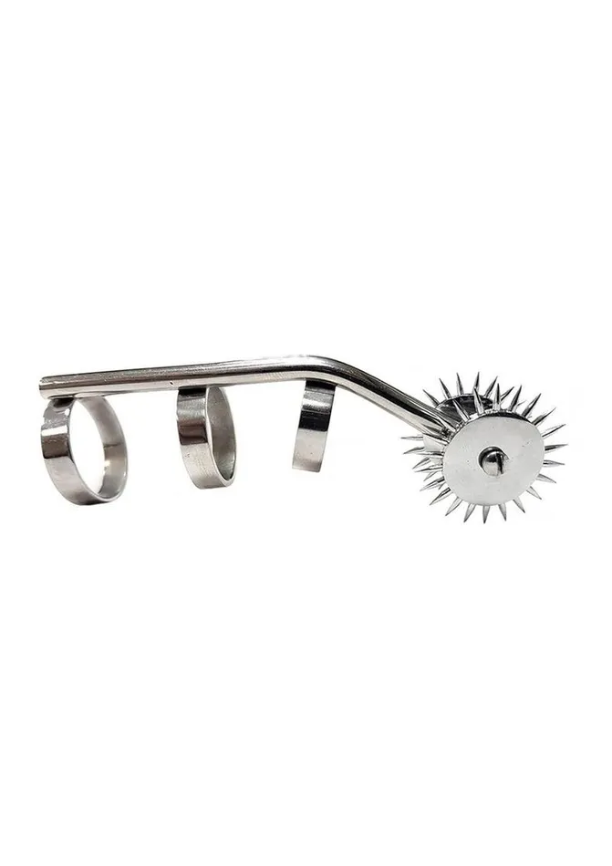 Male Sex Toys Rouge Stainless Steel Cat Claw with 2 Pinwheels Rouge