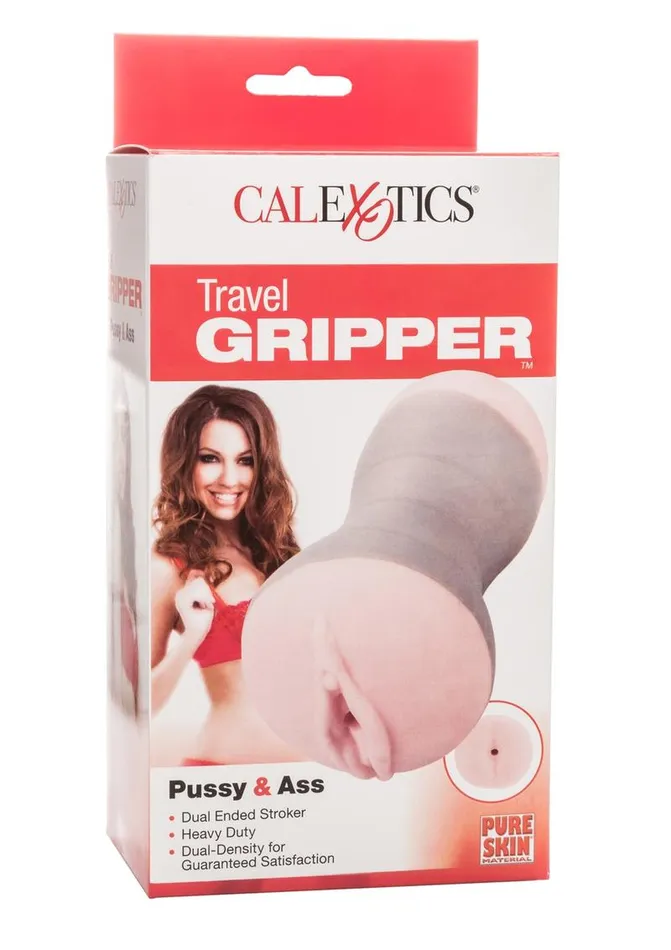 Male Sex Toys The Gripper Travel Gripper Dual Density Stroker Pussy and Ass