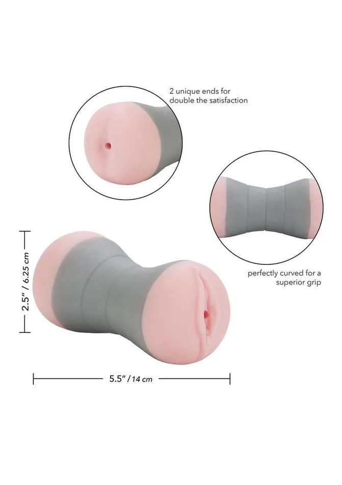Male Sex Toys The Gripper Travel Gripper Dual Density Stroker Pussy and Ass