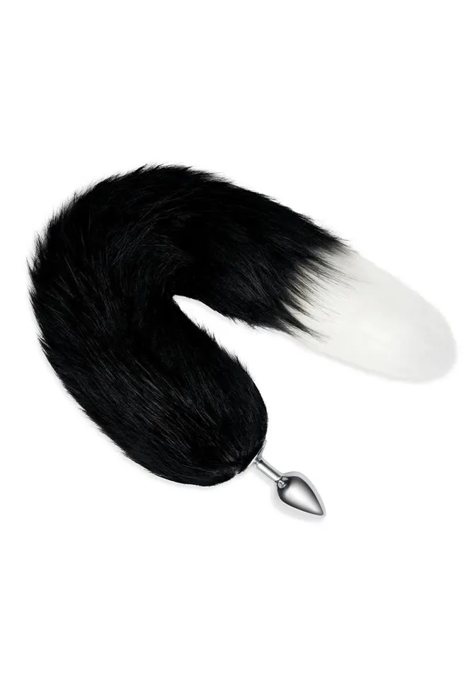 Male Sex Toys Whipsmart WhipSmart Metal Plug with 14in Indigo Fox Tail