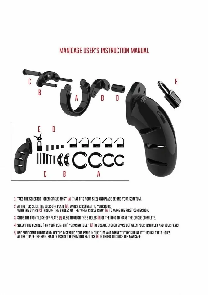 ManCage Male Sex Toys Man Cage Model 02 Male Chastity with Lock ManCage Male Sex Toys Man Cage Model 02 Male Chastity with Lock