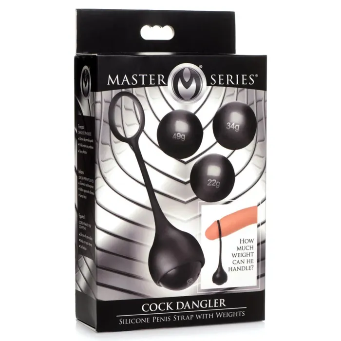 Master Series Cock Dangler Silicone Penis Strap With Weights Black Master Series Male Sex Toys Master Series Cock Dangler Silicone Penis Strap With Weights Black Master Series Male Sex Toys
