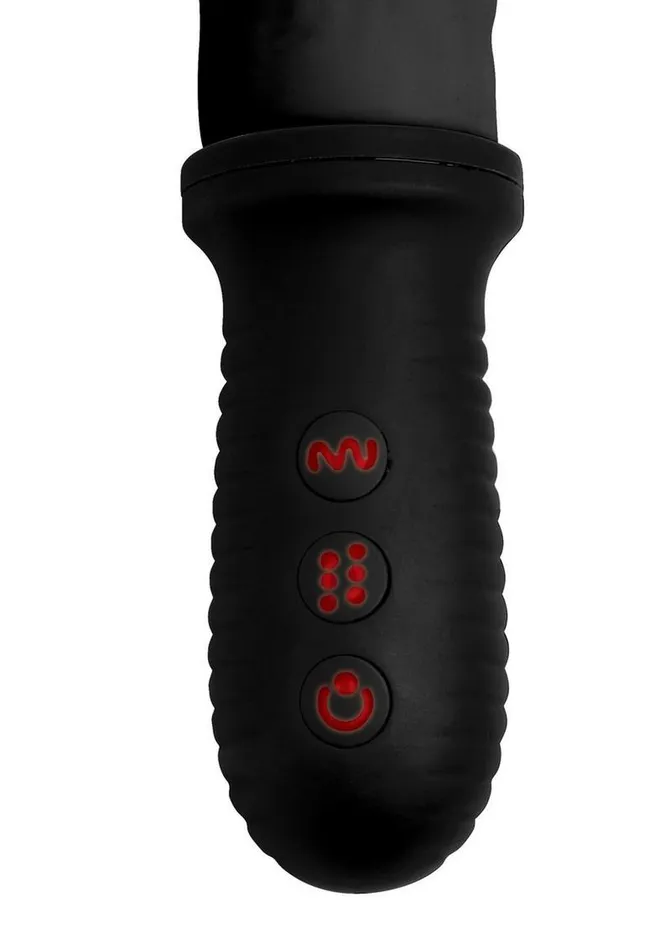 Master Series Female Sex Toys Master Series 8x Auto Pounder Rechargeable Silicone Vibrating and Thrusting Dildo with Handle