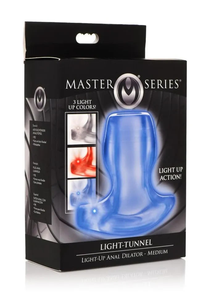 Master Series LightTunnel LightUp Anal Dilator Master Series Male Sex Toys