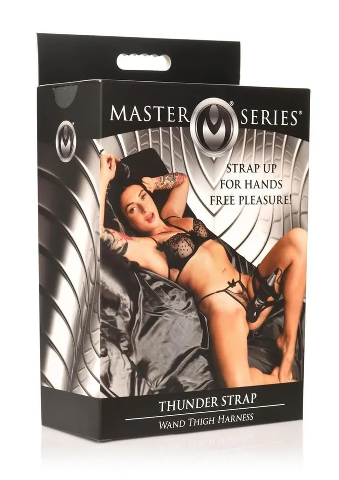Master Series Thunder Strap Wand Thigh Harness Master Series Female Sex Toys