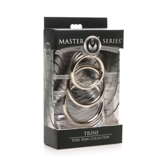 Master Series Trine Steel Cock Ring Collection 3 Pack Silver Master Series Male Sex Toys Master Series Trine Steel Cock Ring Collection 3 Pack Silver Master Series Male Sex Toys