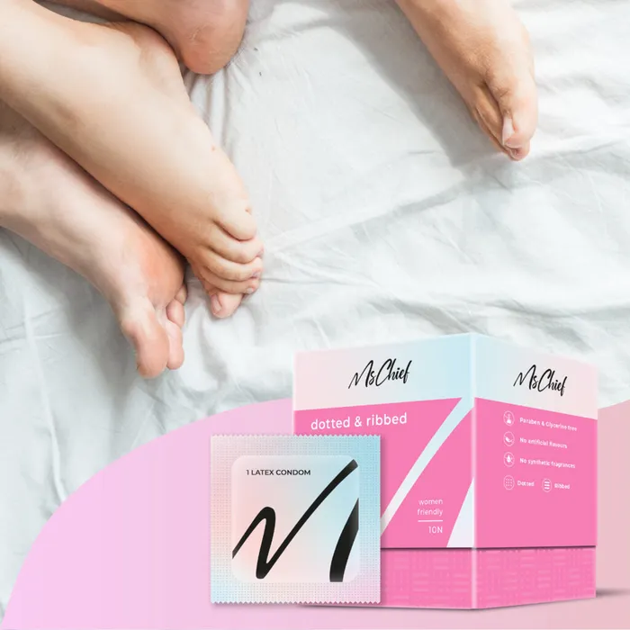 MsChief Extra Dotted and Ribbed Condoms MsChief Male Sex Toys MsChief Extra Dotted and Ribbed Condoms MsChief Male Sex Toys