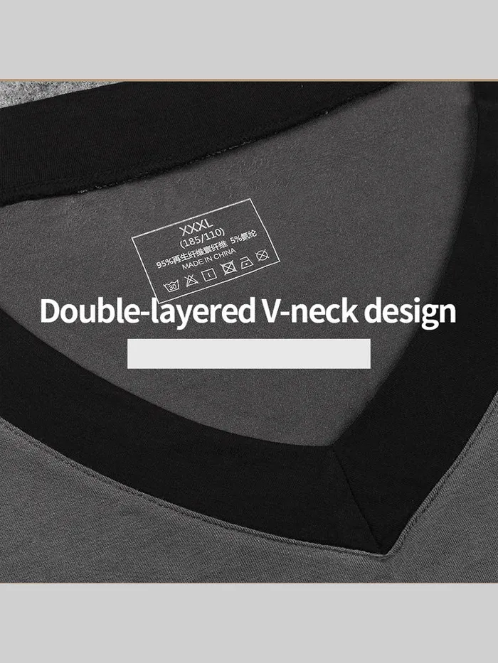 mysite Anal Mens Base Layers VNeck Thermal Shirt