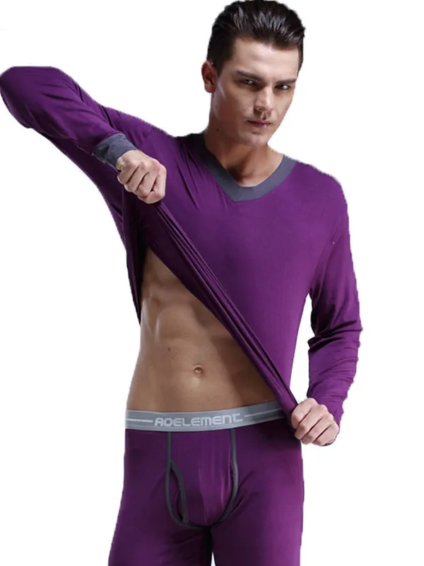 mysite Anal Mens Base Layers VNeck Thermal Shirt