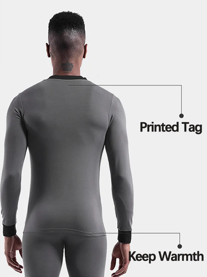 mysite Anal Mens Base Layers VNeck Thermal Shirt