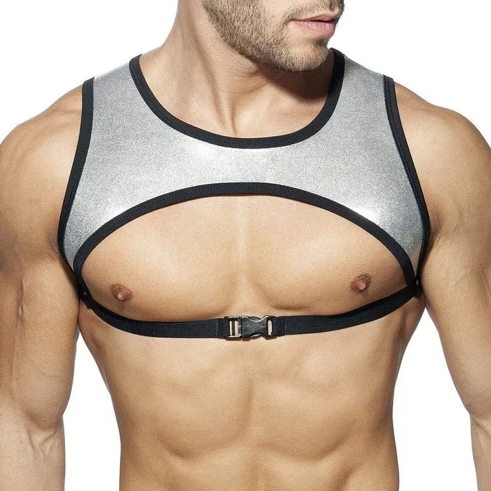 mysite Female Sex Toys Metallic Pec Harness