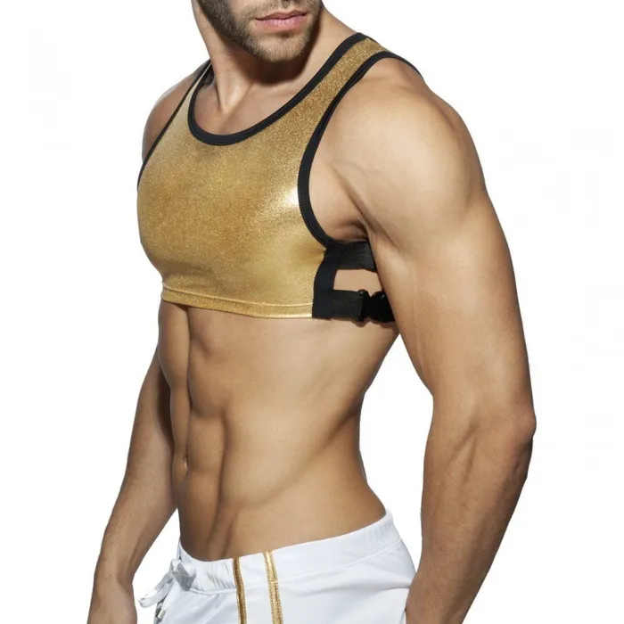 mysite Female Sex Toys Metallic Pec Harness